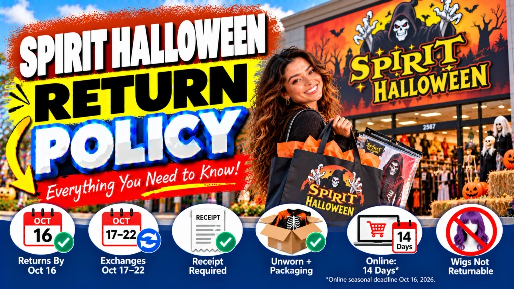 Spirit Halloween Return Policy