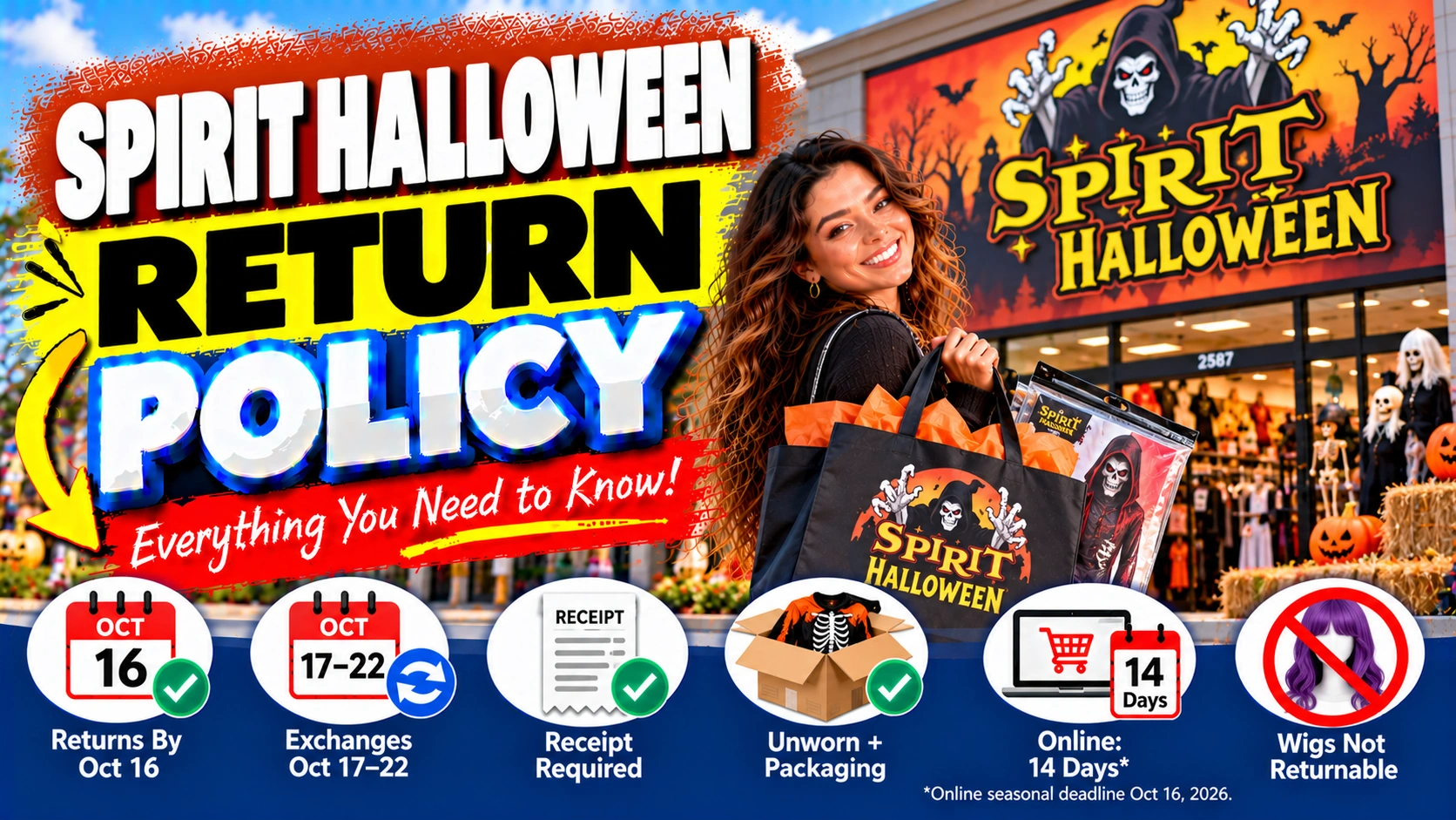 Spirit Halloween Return Policy